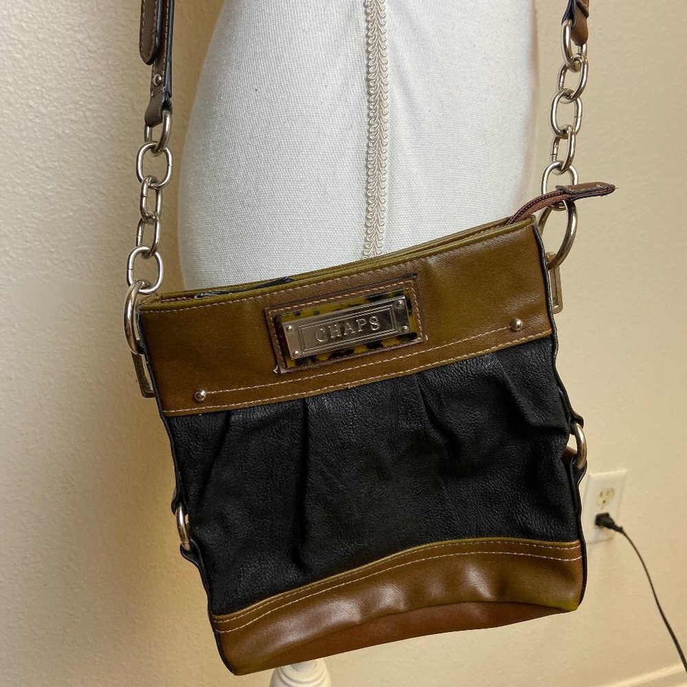 Chaps Crossbody Shoulder Bag Organizer Chains
